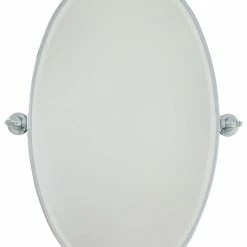 Minka Lavery 36 x 21-1/2 in. Oval Pivoting Mirror in Polished Chrome