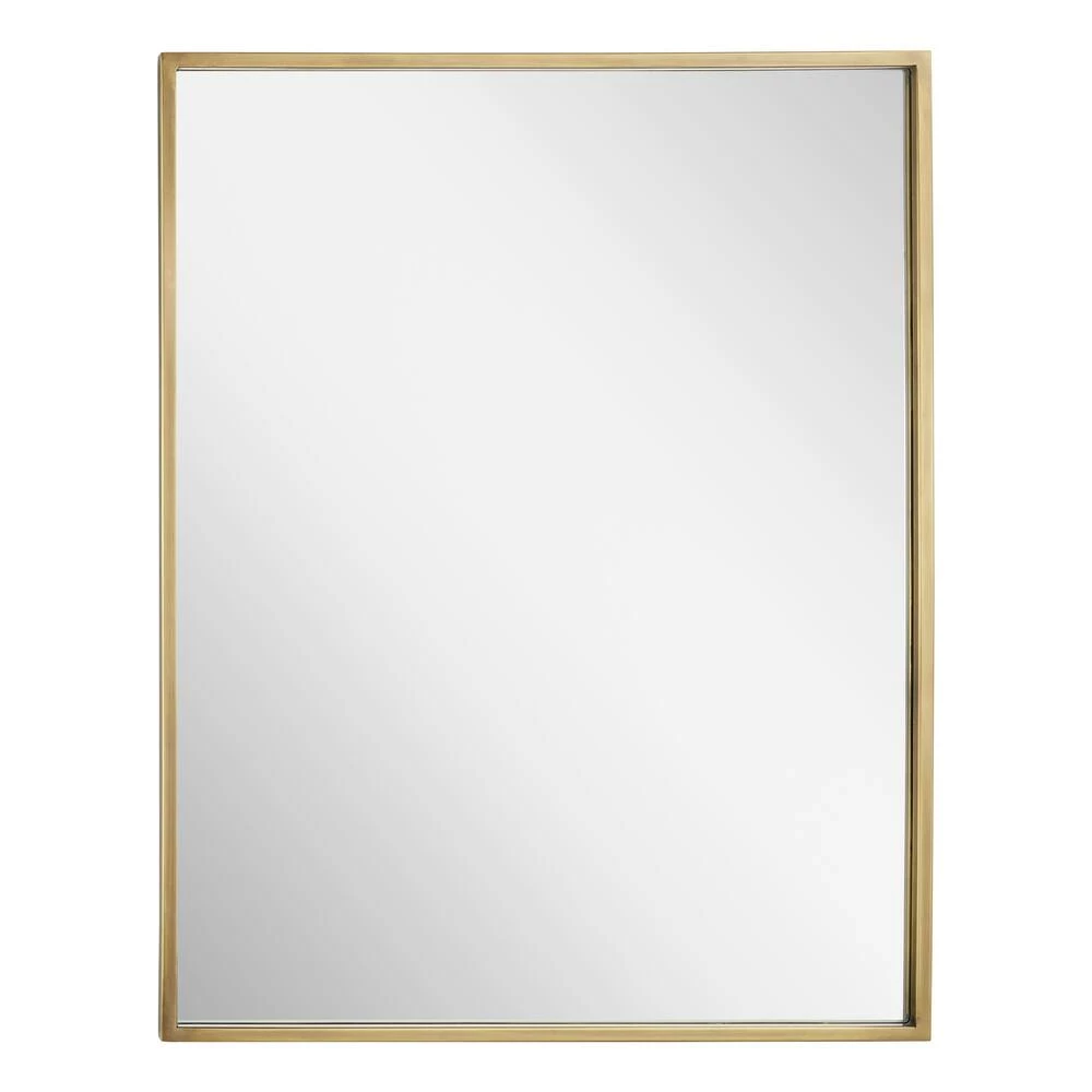 Signature Hardware Dampier 24 in. Rectangle Vanity Mirror in Antique Brass 3 Signature Hardware Dampier 24 in. Rectangle Vanity Mirror in Antique Brass - Image 3