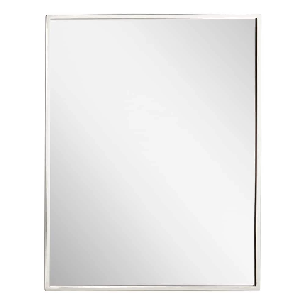 Signature Hardware Dampier 24 in. Rectangle Vanity Mirror in Nickel 4 Signature Hardware Dampier 24 in. Rectangle Vanity Mirror in Nickel - Image 4