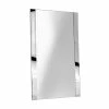 Ginger USA 34 x 20 in. Frame Mirror in Polished Chrome