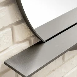 James Martin Vanities 39-3/8 in. Round Mirror in Modern Iron -Lotus & Windoware, Inc. Shop Query 550