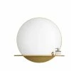 James Martin Vanities 39-3/8 in. Round Mirror in Radiant Gold