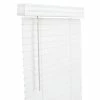 Lotus & Windoware, Inc. 62 x 60 in. PVC, Faux Wood and Painted Steel Blind in White