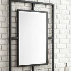 James Martin Vanities 30 in. Rectangular Mirror in Matte Black -Lotus & Windoware, Inc. Shop Query 612