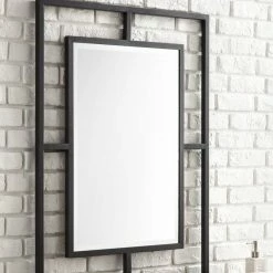 James Martin Vanities 30 in. Rectangular Mirror in Matte Black -Lotus & Windoware, Inc. Shop Query 614