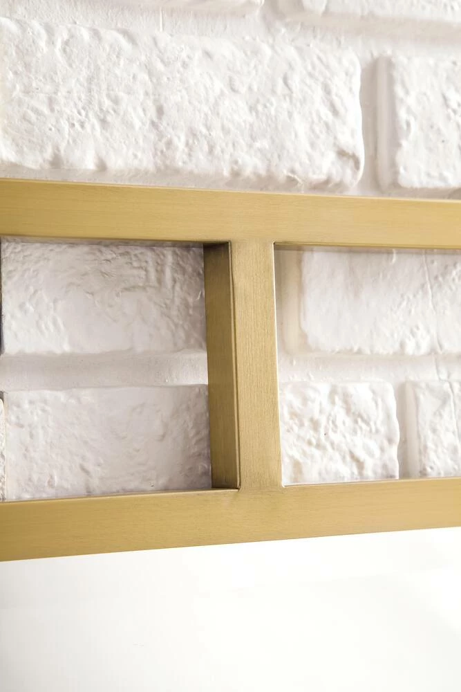 James Martin Vanities 30 in. Rectangular Mirror in Radiant Gold 2 James Martin Vanities 30 in. Rectangular Mirror in Radiant Gold - Image 2