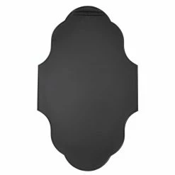 Signature Hardware Lucido 22-3/4 x 37-1/4 x 1 in. Irregular Decorative Vanity Mirror in Black Powder Coat -Lotus & Windoware, Inc. Shop Query 664