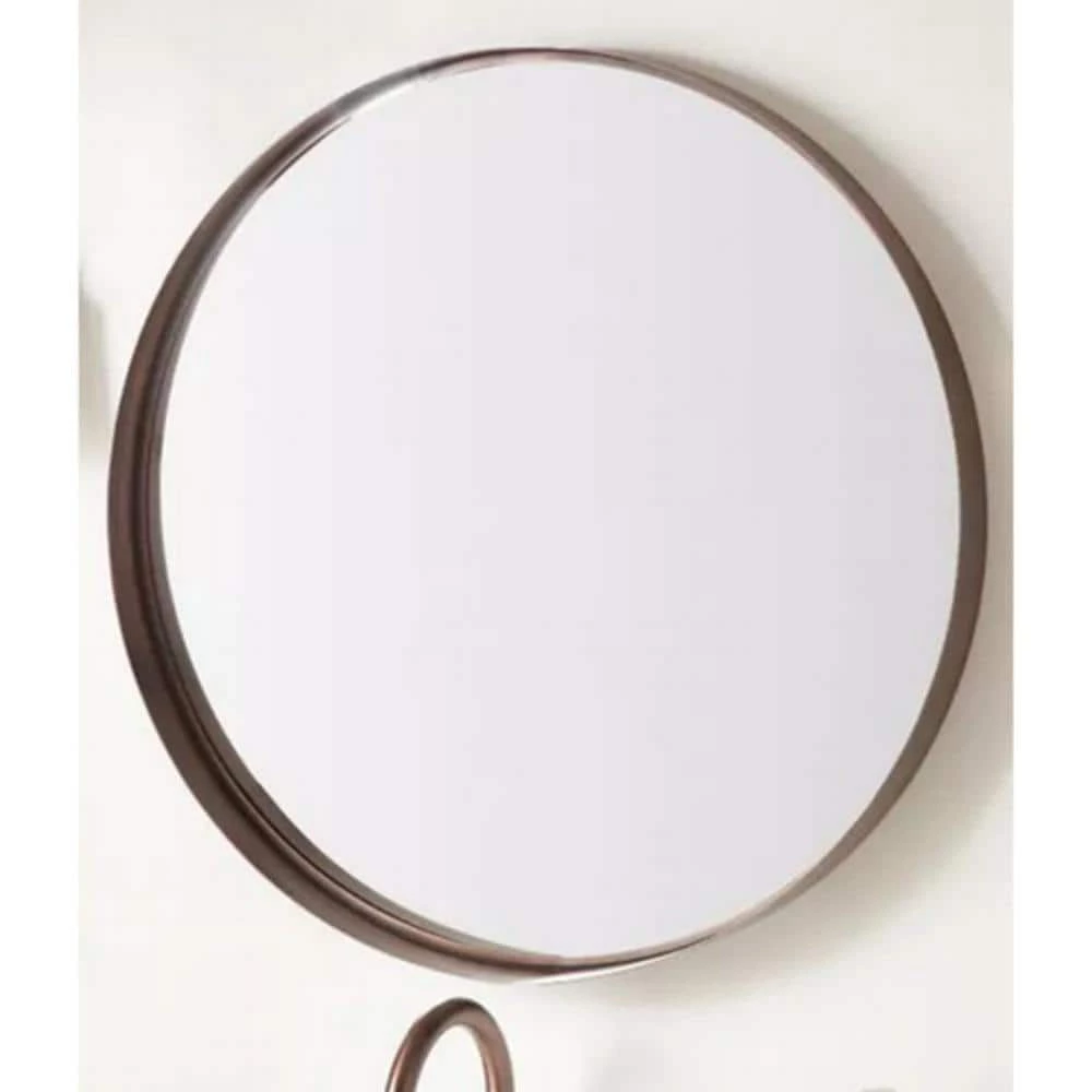 Signature Hardware Palora 30-1/8 in. Stainless Steel Vanity Mirror in Antique Copper 1 Signature Hardware Palora 30-1/8 in. Stainless Steel Vanity Mirror in Antique Copper
