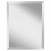 Feiss Infinity 28 x 22 in. Frameless Rectangle Mirror in Clear