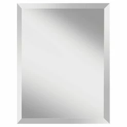 Feiss Infinity 28 x 22 in. Frameless Rectangle Mirror in Clear