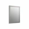 Tresham® 23-1/2 x 32 in. Wood Framed Rectangle Mirror in Mohair Grey