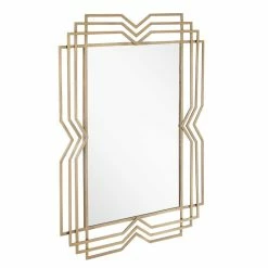 Signature Hardware Sobb 36 x 36 x 7/8 in. Round Decorative Vanity Mirror in Gold Leaf -Lotus & Windoware, Inc. Shop Query 733