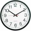 Universal Paper Goods 12-63/100 in. Classic Round Wall Clock in Black with White