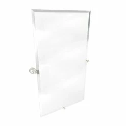 London Terrace Frameless Mirror in Polished Nickel