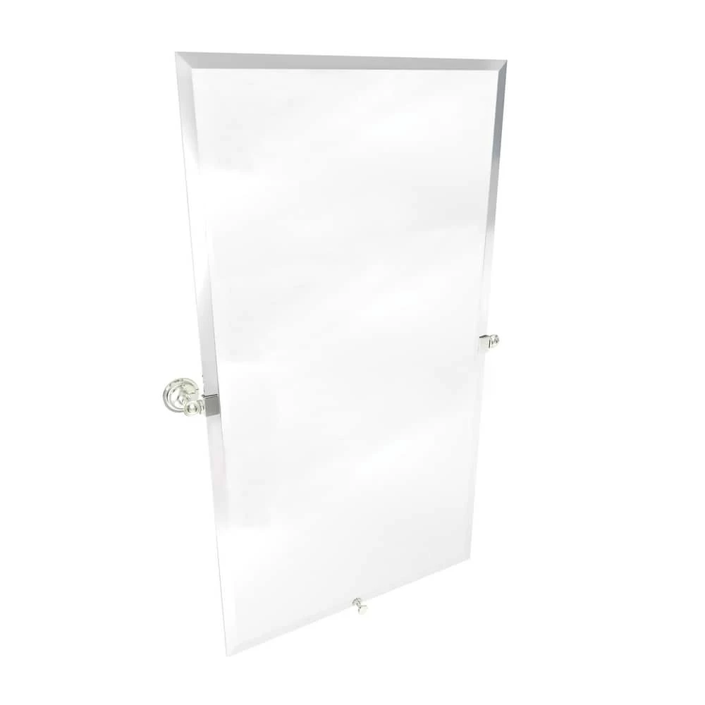 London Terrace Frameless Mirror in Polished Nickel 1 London Terrace Frameless Mirror in Polished Nickel