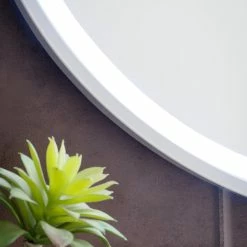 James Martin Vanities 24 in. Round LED Mirror in Glossy White 8 James Martin Vanities 24 in. Round LED Mirror in Glossy White -Lotus & Windoware, Inc. Shop Query 752