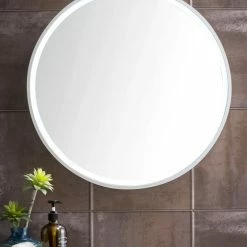 James Martin Vanities 24 in. Round LED Mirror in Glossy White 11 James Martin Vanities 24 in. Round LED Mirror in Glossy White -Lotus & Windoware, Inc. Shop Query 755