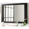 Signature Hardware Thorton 48 in. Mahogany Vanity Mirror in Black