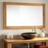 Signature Hardware Wulan 47-1/4 in. Rectangular Mirror in Natural Wood