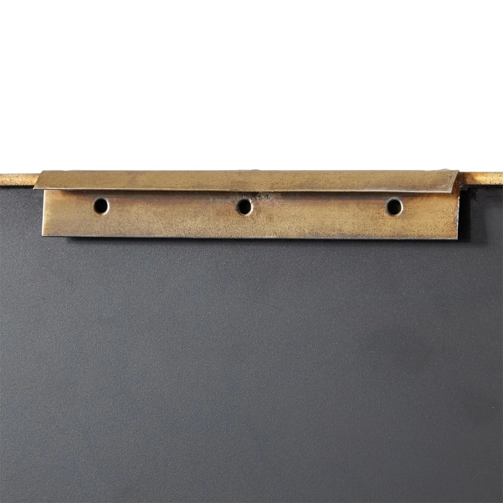 Signature Hardware Austi 18 x 36 x 1 in. Rectangular Decorative Vanity Mirror in Antique Brass 4 Signature Hardware Austi 18 x 36 x 1 in. Rectangular Decorative Vanity Mirror in Antique Brass - Image 4