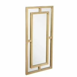 Signature Hardware Austi 18 x 36 x 1 in. Rectangular Decorative Vanity Mirror in Antique Brass 10 Signature Hardware Austi 18 x 36 x 1 in. Rectangular Decorative Vanity Mirror in Antique Brass -Lotus & Windoware, Inc. Shop Query 828