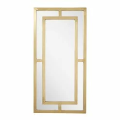 Signature Hardware Austi 18 x 36 x 1 in. Rectangular Decorative Vanity Mirror in Antique Brass 11 Signature Hardware Austi 18 x 36 x 1 in. Rectangular Decorative Vanity Mirror in Antique Brass -Lotus & Windoware, Inc. Shop Query 829