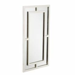 Signature Hardware Austi 18 x 36 x 1 in. Rectangular Decorative Vanity Mirror in Nickel 8 Signature Hardware Austi 18 x 36 x 1 in. Rectangular Decorative Vanity Mirror in Nickel -Lotus & Windoware, Inc. Shop Query 832