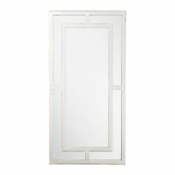 Signature Hardware Austi 18 x 36 x 1 in. Rectangular Decorative Vanity Mirror in Nickel 9 Signature Hardware Austi 18 x 36 x 1 in. Rectangular Decorative Vanity Mirror in Nickel -Lotus & Windoware, Inc. Shop Query 833
