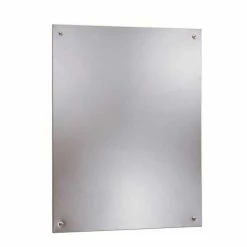 Bobrick 29-1/2 in. Rectangle Mirror in Stainless Steel (Less Frame)