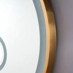 James Martin Vanities Radiance 36 in. Mirror, Brushed Gold -Lotus & Windoware, Inc. Shop Query 875