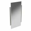 Ginger USA Surface 34 x 18-3/10 in. Small Mirror in Satin Nickel