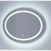 Signature Hardware Ritchie 27-5/8 in. Oval Lighted Mirror with Tunable LED in Silver