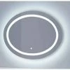 Signature Hardware Ritchie 31-1/2 in. Oval Lighted Mirror with Tunable LED in Silver