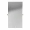 Ginger USA Columnar 36 x 20 in. Solid Brass Rectangle Pivot Portrait Mirror in Polished Nickel