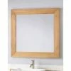 Signature Hardware Osa 36 in. Rectangular Mirror in Natural Teak