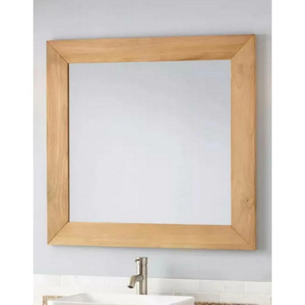 Signature Hardware Osa 36 in. Rectangular Mirror in Natural Teak 1 Signature Hardware Osa 36 in. Rectangular Mirror in Natural Teak