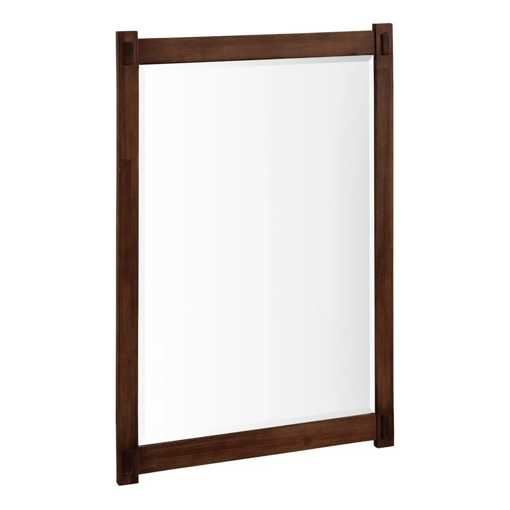 Signature Hardware Morris 24 in. Rectangular Vanity Mirror in Rustic Brown 2 Signature Hardware Morris 24 in. Rectangular Vanity Mirror in Rustic Brown - Image 2