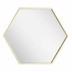 Signature Hardware Sauma 24 in. Hexagonal Vanity Mirror in Gold Leaf 7 Signature Hardware Sauma 24 in. Hexagonal Vanity Mirror in Gold Leaf -Lotus & Windoware, Inc. Shop Query 942
