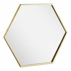 Signature Hardware Sauma 24 in. Hexagonal Vanity Mirror in Gold Leaf 8 Signature Hardware Sauma 24 in. Hexagonal Vanity Mirror in Gold Leaf -Lotus & Windoware, Inc. Shop Query 943