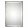 Uttermost Company Frame Rectangle Mirror in Brushed Nickel