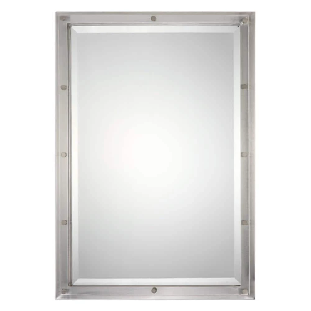 Uttermost Company Frame Rectangle Mirror in Brushed Nickel 1 Uttermost Company Frame Rectangle Mirror in Brushed Nickel