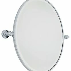 Minka Lavery 24-1/2 x 19-1/2 in. Oval Pivoting Mirror in Polished Chrome
