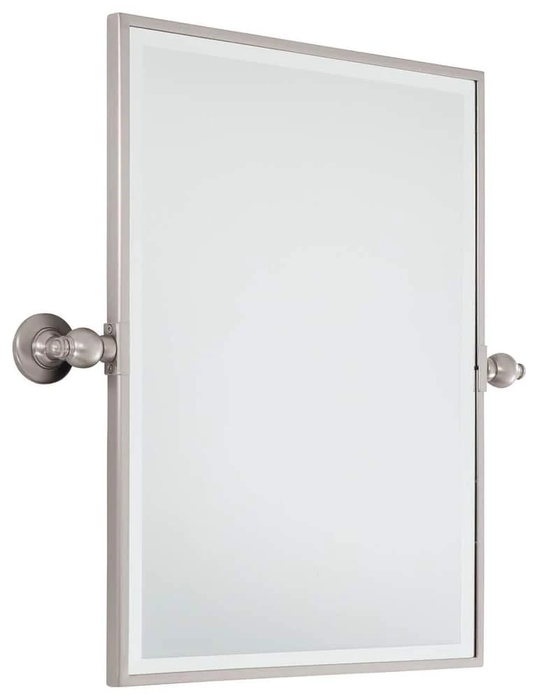 Minka Lavery 24 x 18 in. Rectangle Pivoting Mirror in Brushed Nickel 1 Minka Lavery 24 x 18 in. Rectangle Pivoting Mirror in Brushed Nickel