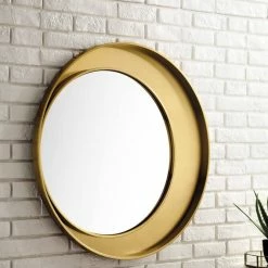 James Martin Vanities 35-3/8 in. Round Mirror in Radiant Gold 9 James Martin Vanities 35-3/8 in. Round Mirror in Radiant Gold -Lotus & Windoware, Inc. Shop Query 964