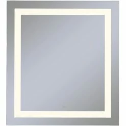 Robern Vitality 30 x 30 in. 4000K Anodized Aluminum Frameless Rectangle Mirror with Light Inset