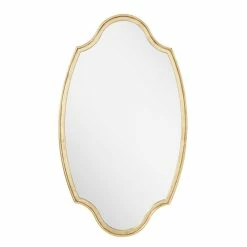 Signature Hardware Barewood 22 x 37-3/4 x 1-1/4 in. Oval Decorative Vanity Mirror in Gold Leaf 8 Signature Hardware Barewood 22 x 37-3/4 x 1-1/4 in. Oval Decorative Vanity Mirror in Gold Leaf -Lotus & Windoware, Inc. Shop Query 993