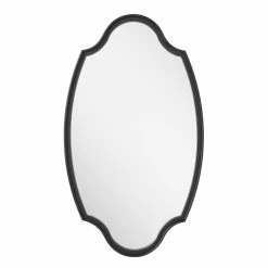 Signature Hardware Barewood 22 x 37-3/4 x 1-1/4 in. Oval Decorative Vanity Mirror in Black Powder Coat 8 Signature Hardware Barewood 22 x 37-3/4 x 1-1/4 in. Oval Decorative Vanity Mirror in Black Powder Coat -Lotus & Windoware, Inc. Shop Query 998